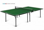 Теннисный стол всепогодный Sunny Outdoor green очень компактный 6014-1 s-dostavka - Настольный теннис Екатеринбург  ТДспорт.рф