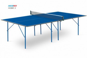 Теннисный стол для помещения swat Hobby 2 blue любительский стол для использования в помещениях 6010 s-dostavka - Настольный теннис Екатеринбург  ТДспорт.рф